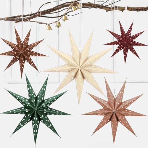 3D Paper Lantern 24 inch Hollow Star C48312