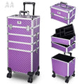 Purple Rolling Makeup Case Organizer P13040