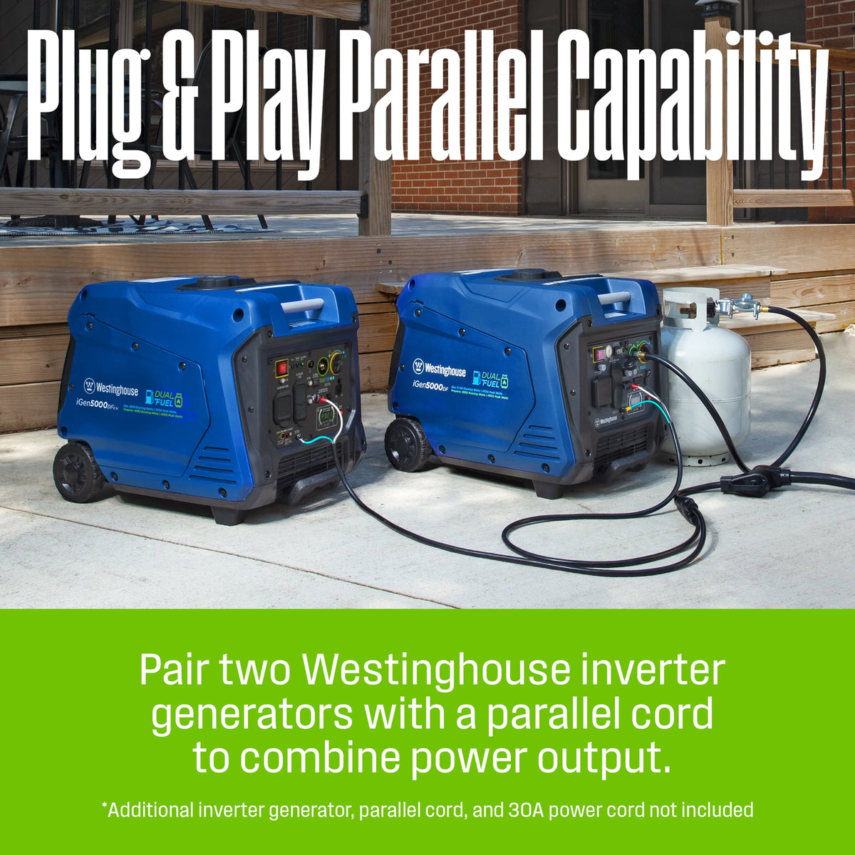 Gas Powered Portable Inverter Generator with Electric Start H7928