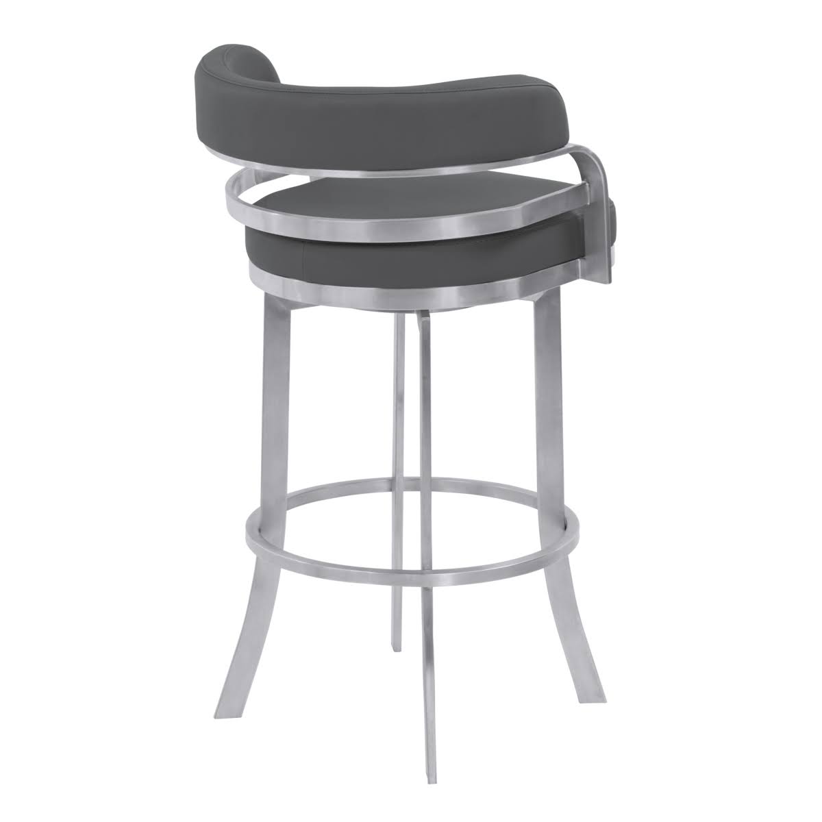Grey Swivel Barstool F2405