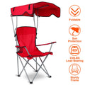 Foldable Canopy Chair with Cup Holder Red O3934