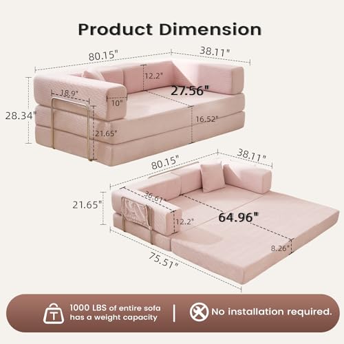 Off White Corduroy Modular Floor Couch J133873