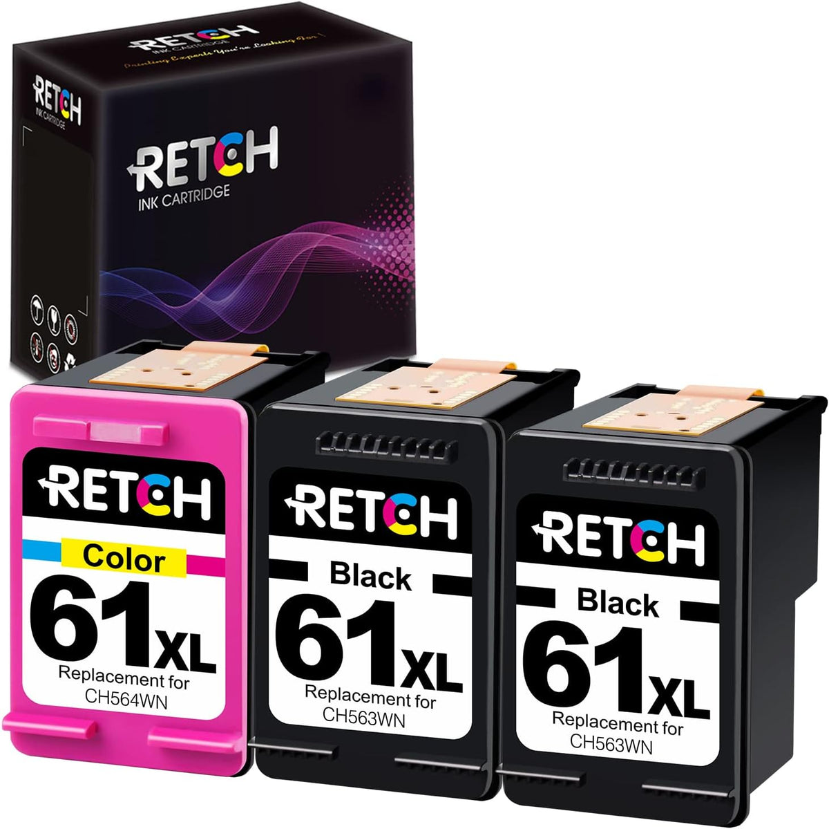 Remanufactured Ink Cartridges Combo Pack (2 Black + 1 Tri-Color) T4347