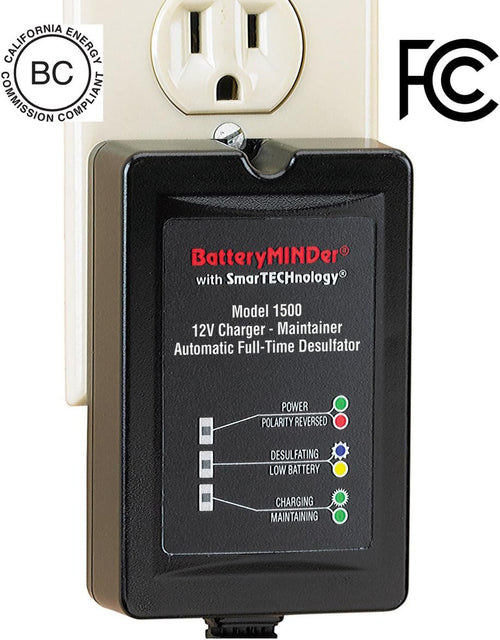 12 Volt 1.5 Amp Battery Charger Maintenance Charger Desulfator B87193