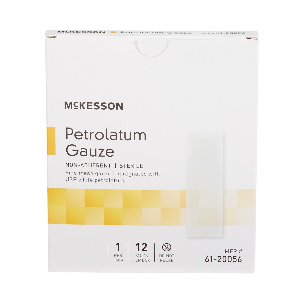 Petrolatum Impregnated Dressing, 3 x 9 inch, Case of 72 W244610