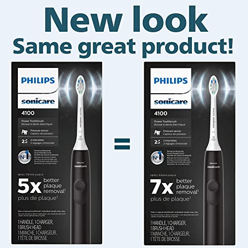 Rechargeable Electric Toothbrush with Pressure Sensor, Black J838