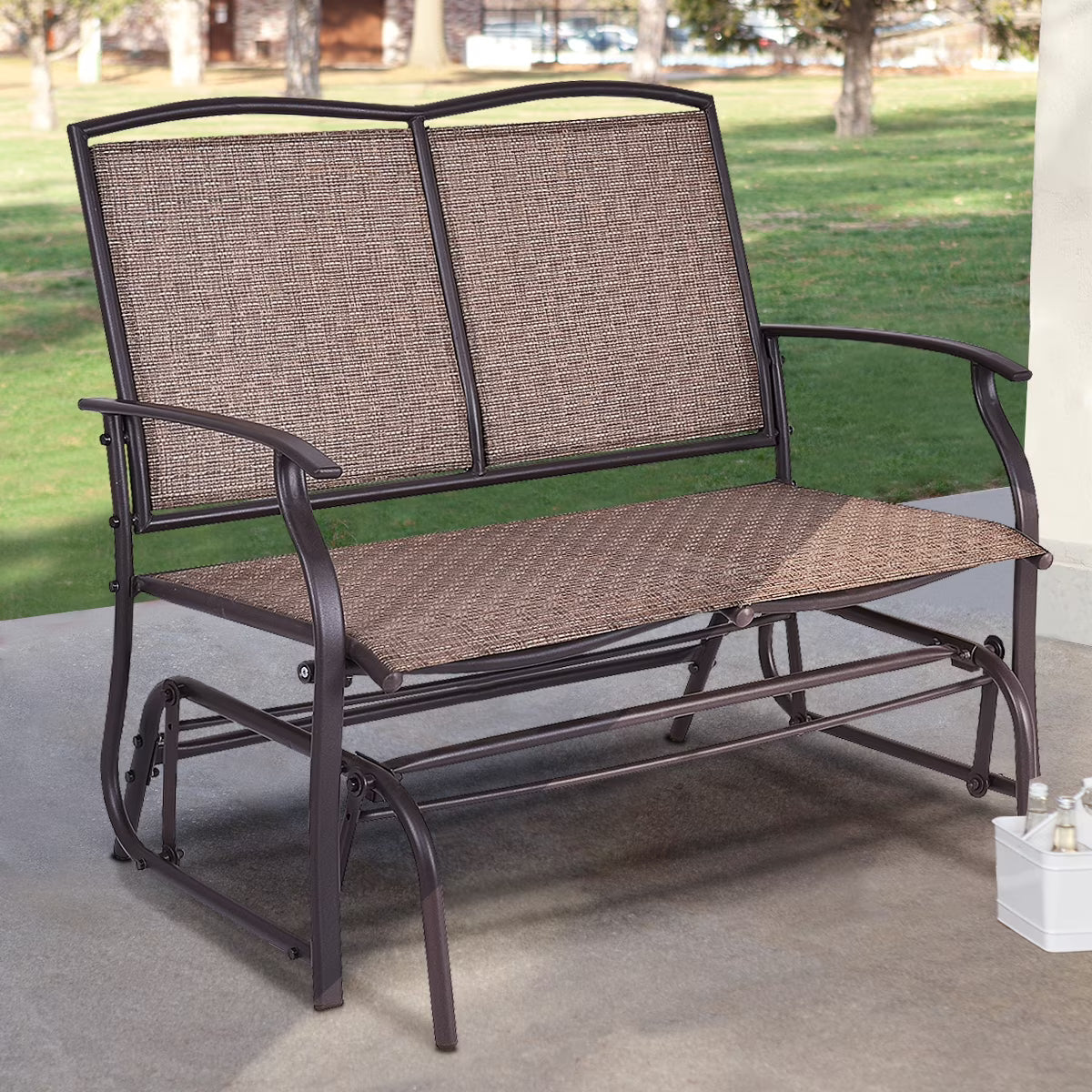 Double 2 Person Outdoor Rocking Bench X6864