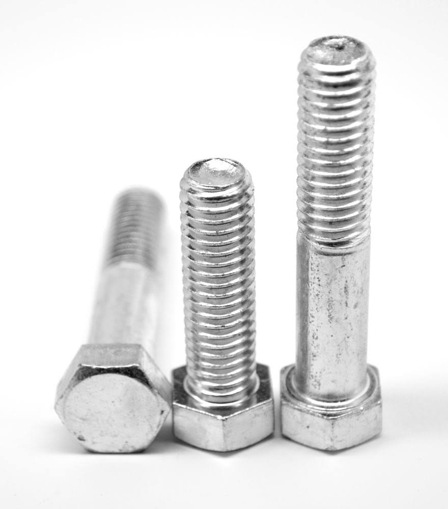 7/8x22-9 x 2x22 (FT) Coarse Thread Grade 2 Hex Cap Screw Low Carbon Steel Zinc Plated B52144