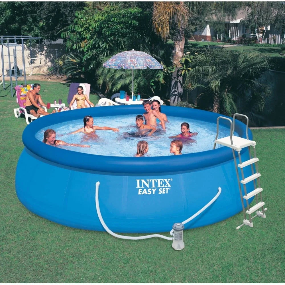 Above Ground Swimming Pool with Ladder and Pump J244
