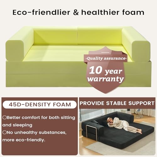 Off White Corduroy Modular Floor Couch J133873