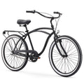24" 3-Speed Matte Black Cruiser Bicycle H345935