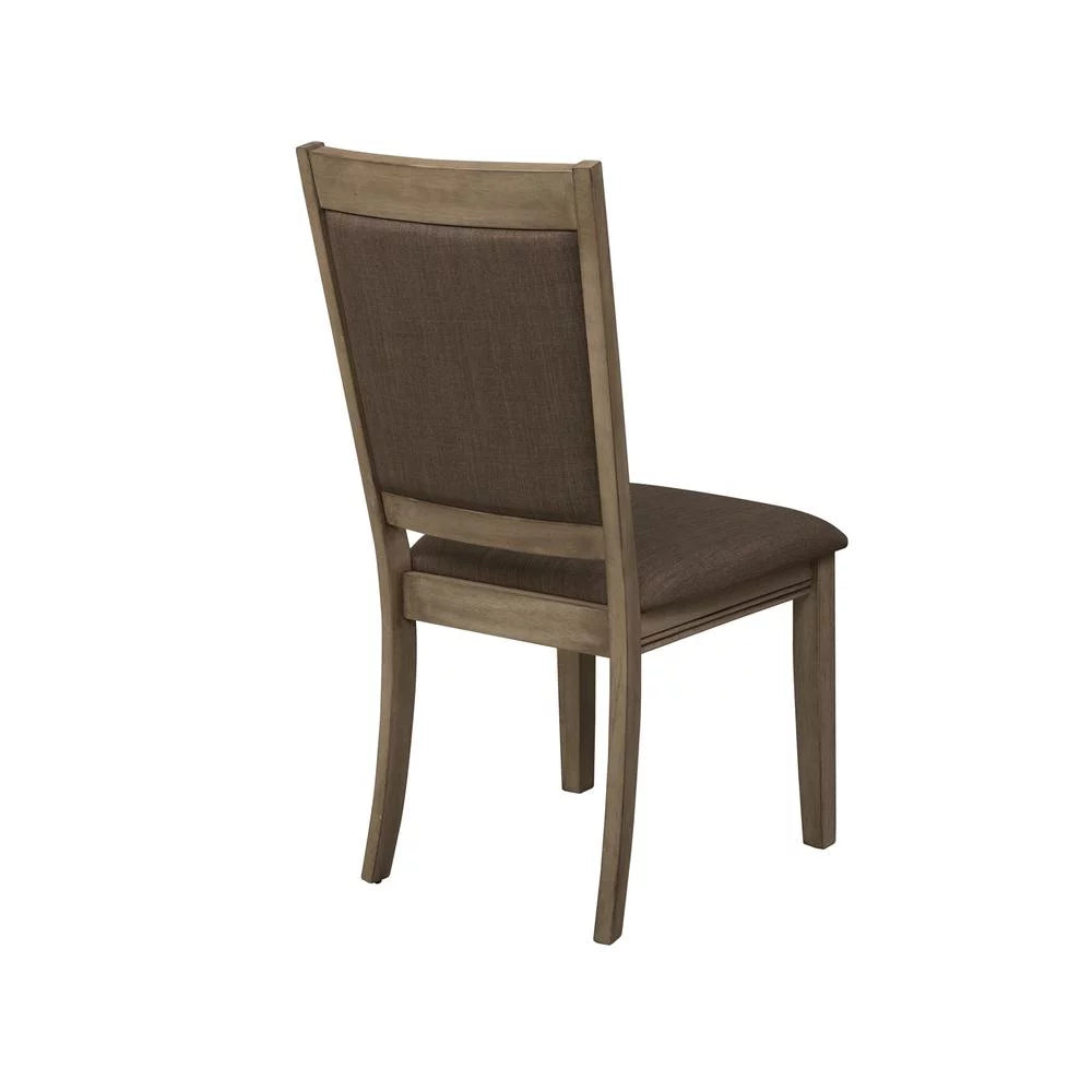 Brown Set of 2 Upholstered Side Chair F58847