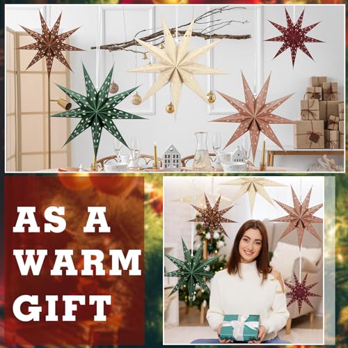 3D Paper Lantern 24 inch Hollow Star C48312