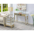 3 Drawer Mirrored End Table B93518