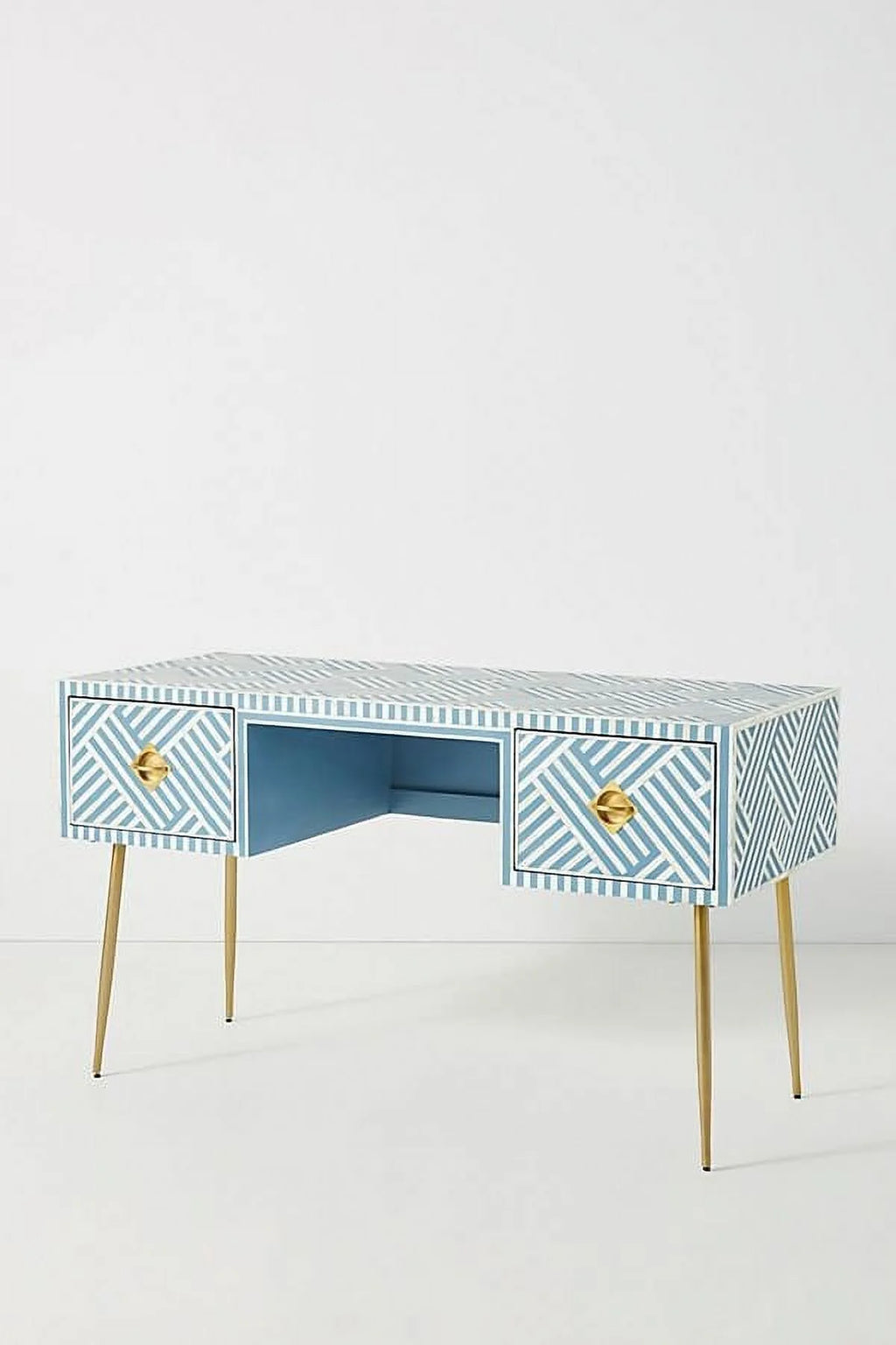 Blue Optical Inlay Desk R24563