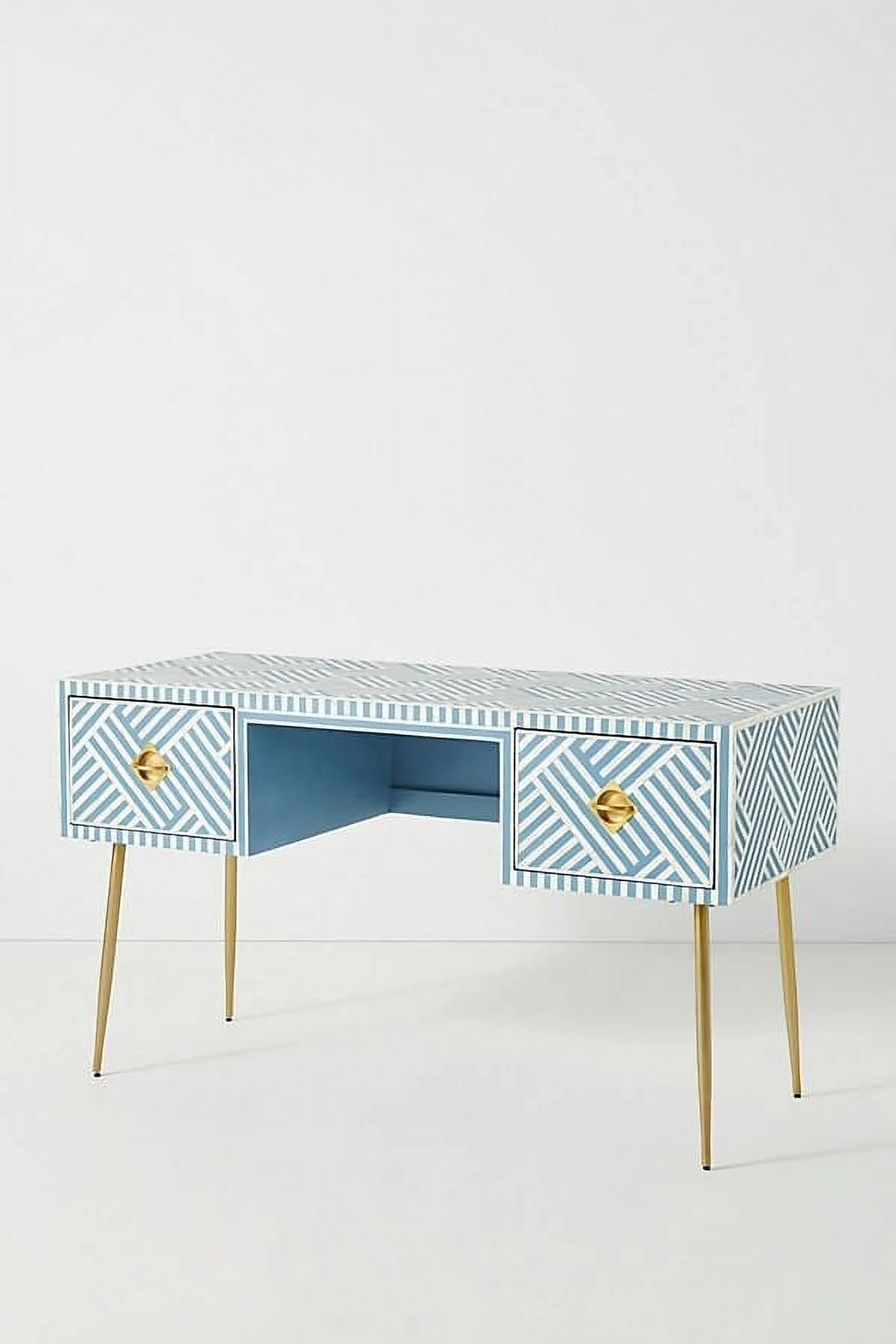 Blue Optical Inlay Desk R24563