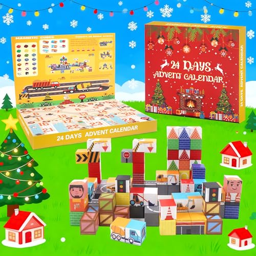 100PCS Magnetic Building Blocks Advent Calendar F3758