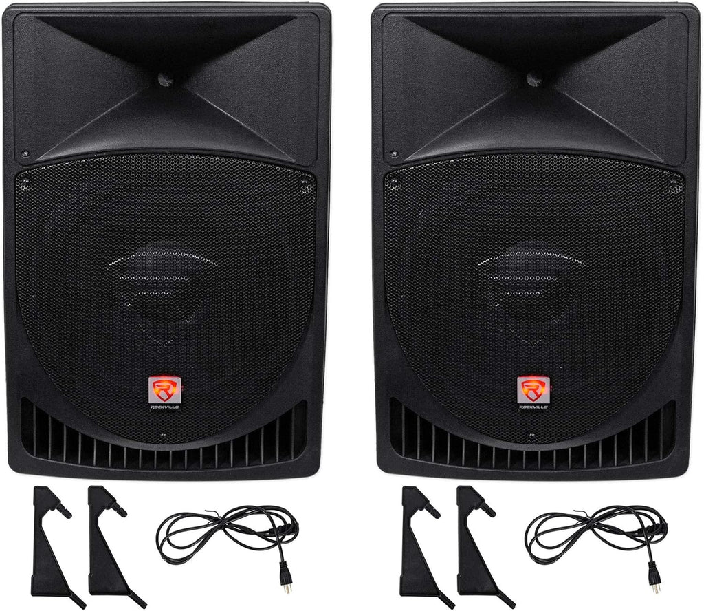 15" Powered Active 2-Way DJ PA Speakers W356625