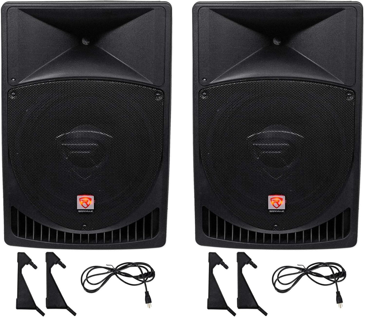 15" Powered Active 2-Way DJ PA Speakers W356625