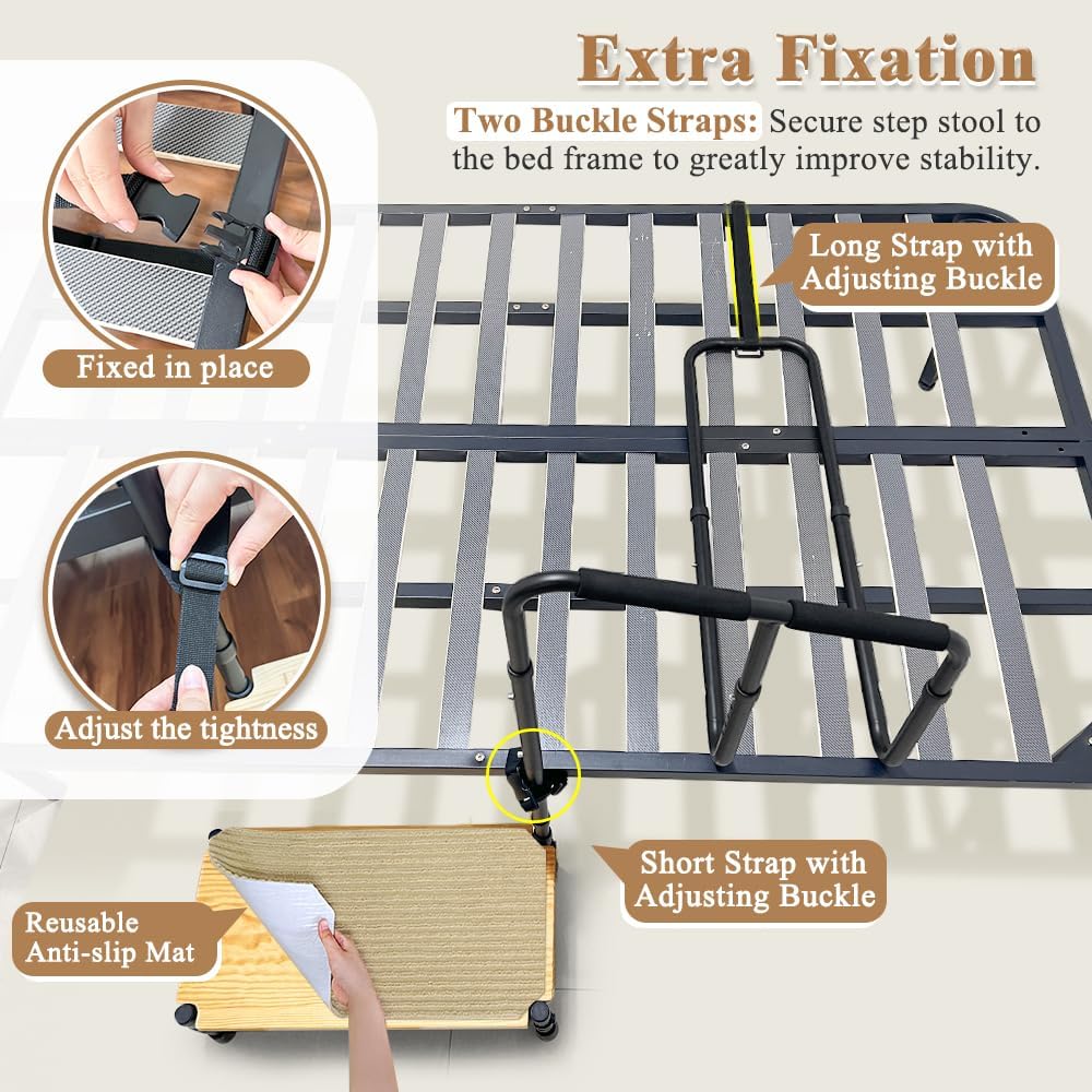 Bed Step Stool with Handle W8795