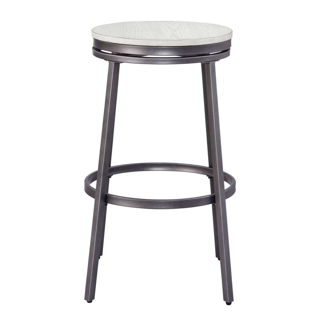 Gray Metal Bar Stool J8177