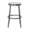Gray Metal Bar Stool J8177