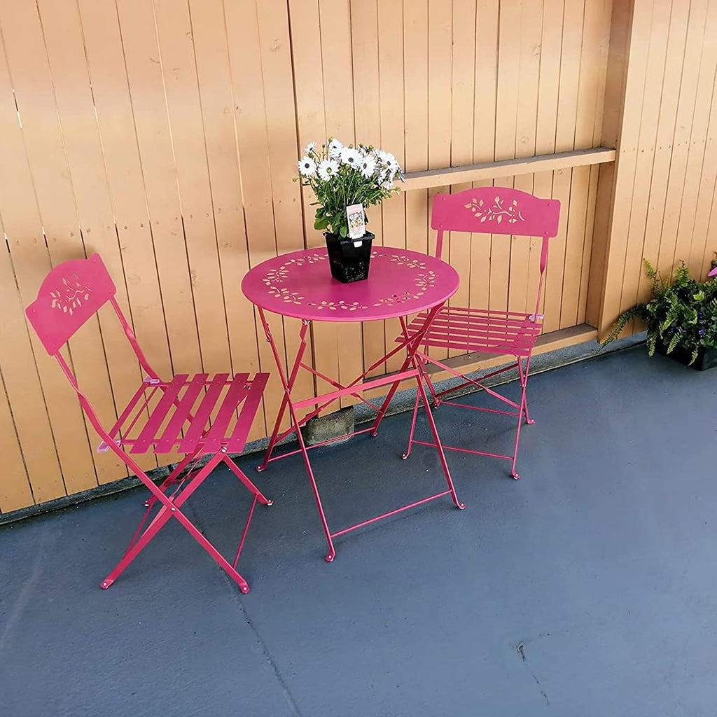 3 Piece Folding Patio Bistro Set O766711