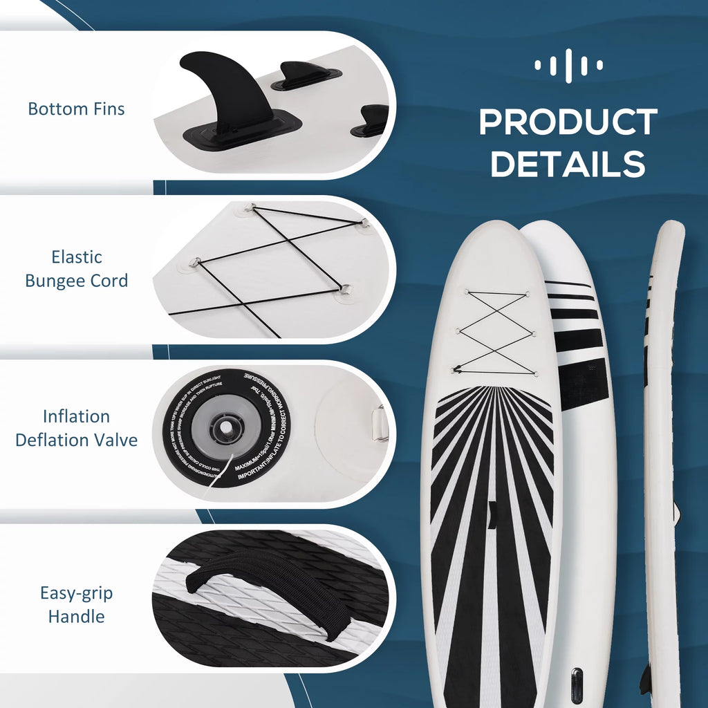 Blue Inflatable Stand Up Paddle Board with Non-Slip Deck Pad G423636
