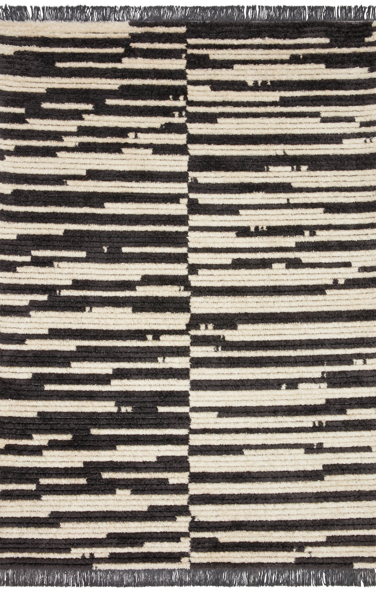 Cream Charcoal 3'8 x 5'8 Rug T283339