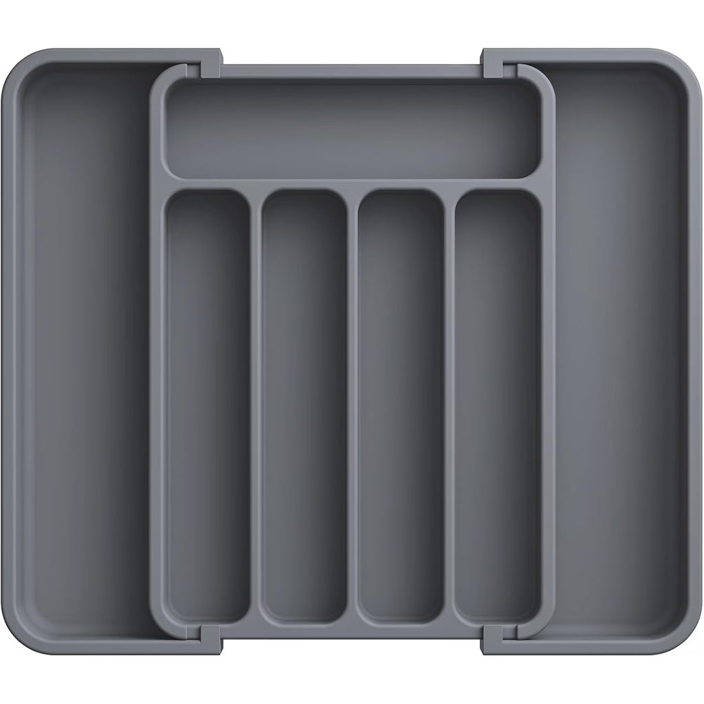 Grey Adjustable Kitchen Drawer Organizer N89482