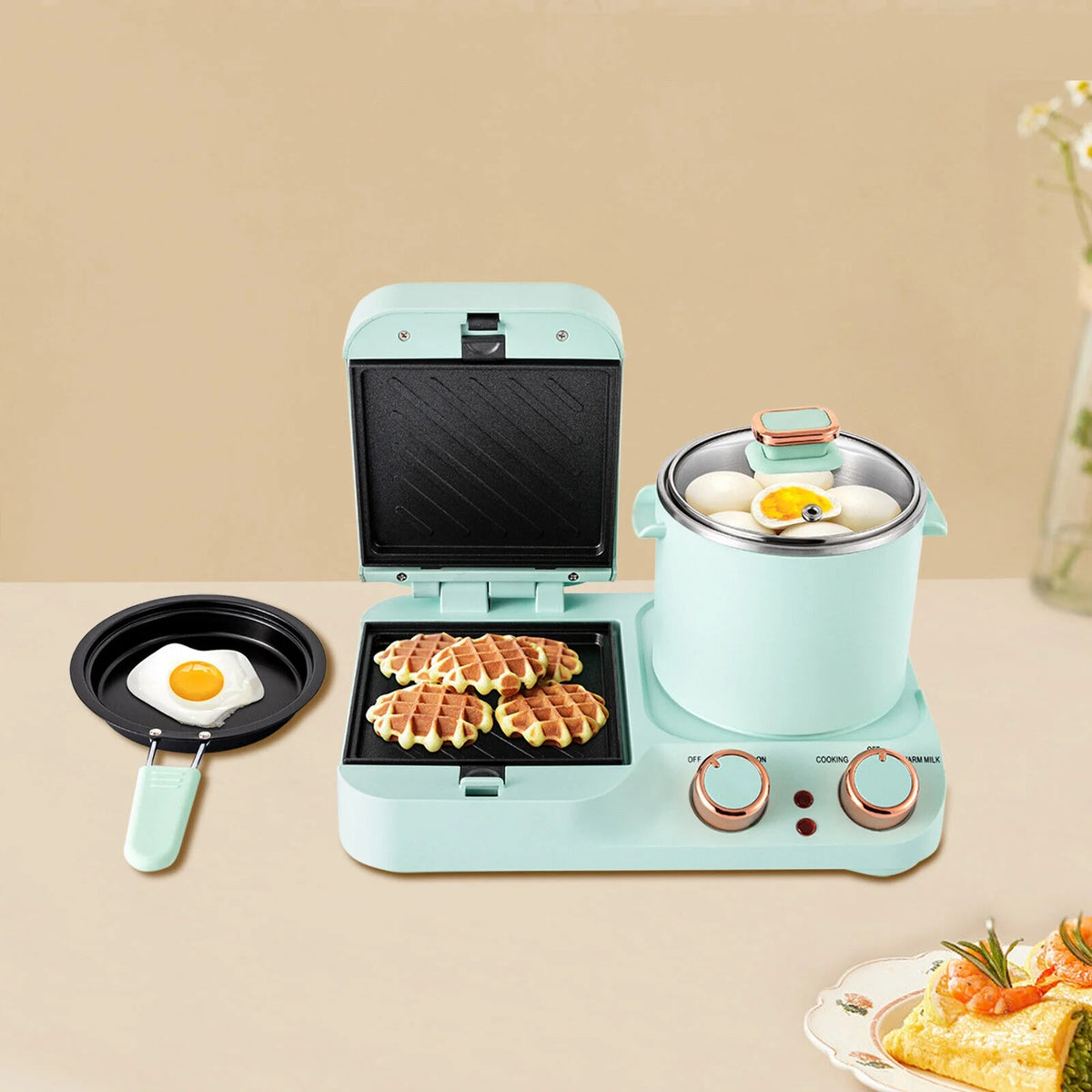 3 in1 Electric Non-stick Breakfast Station Y61764