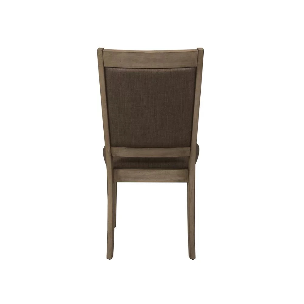 Brown Set of 2 Upholstered Side Chair F58847