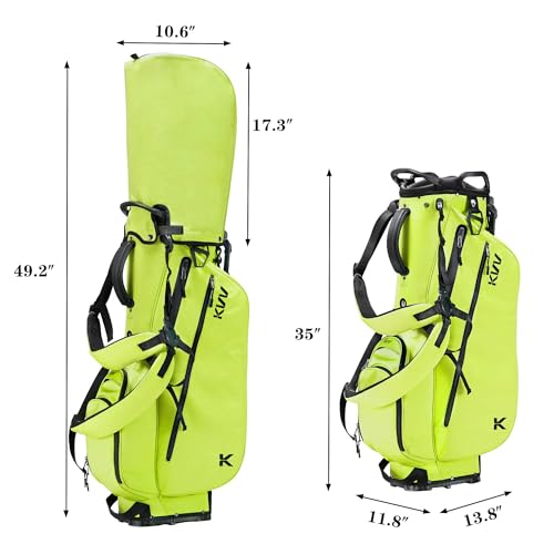 Lightweight Golf Stand Bag with 7 Way Dividers and 5 Pockets Y196922