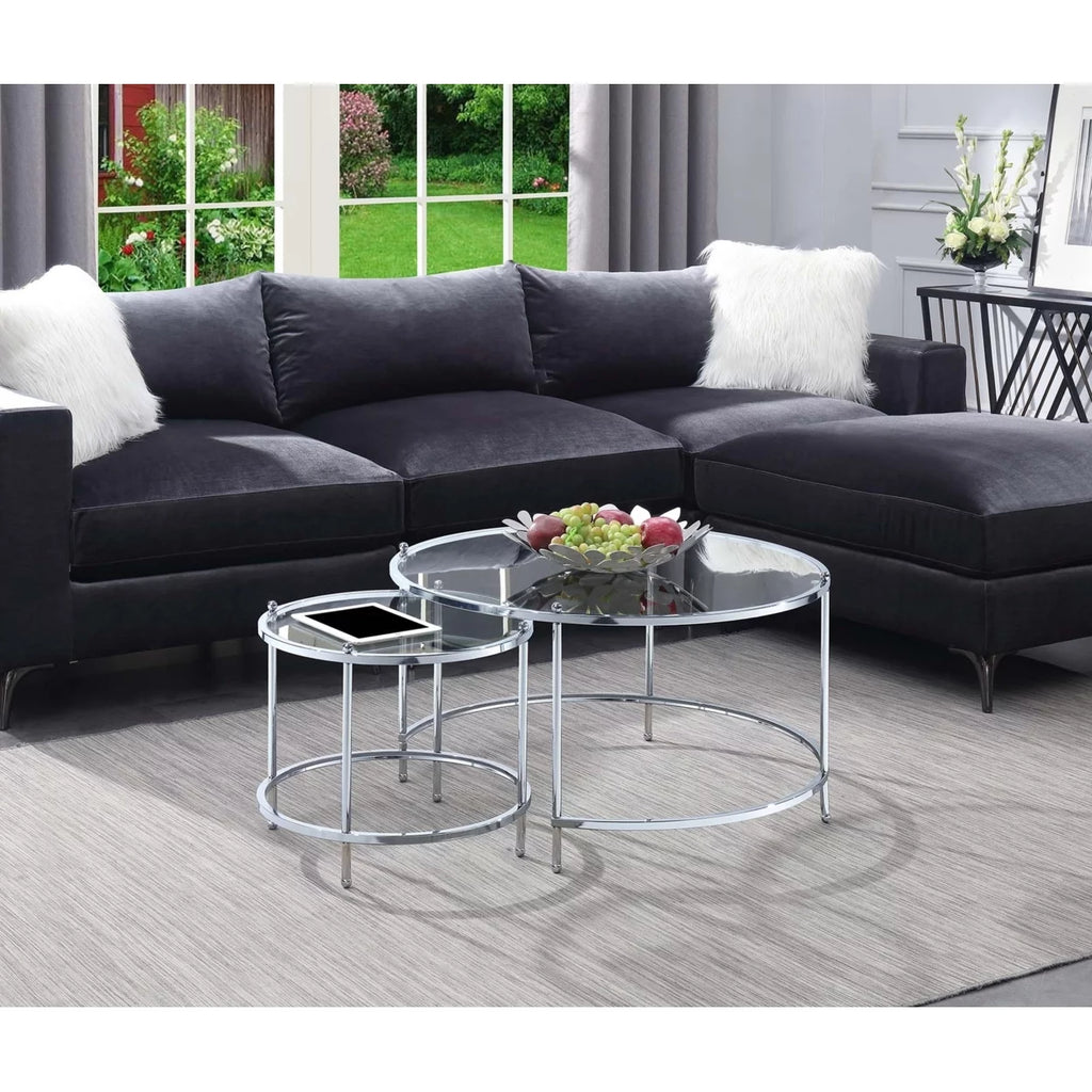Round Nesting Coffee Table J199