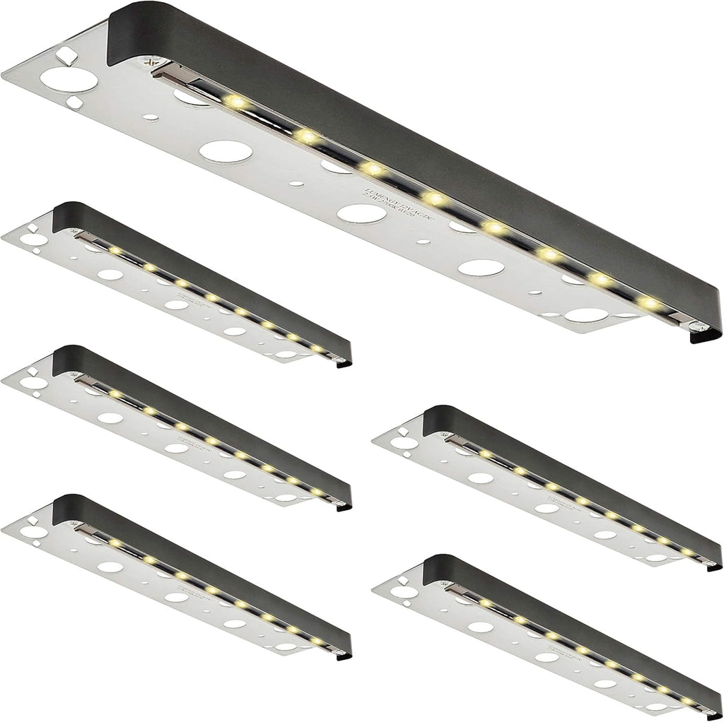 6-Pack 7 Inch 1.5W LED Hardscape Lights, IP-67 Waterproof, 12V, 2700K Y75157