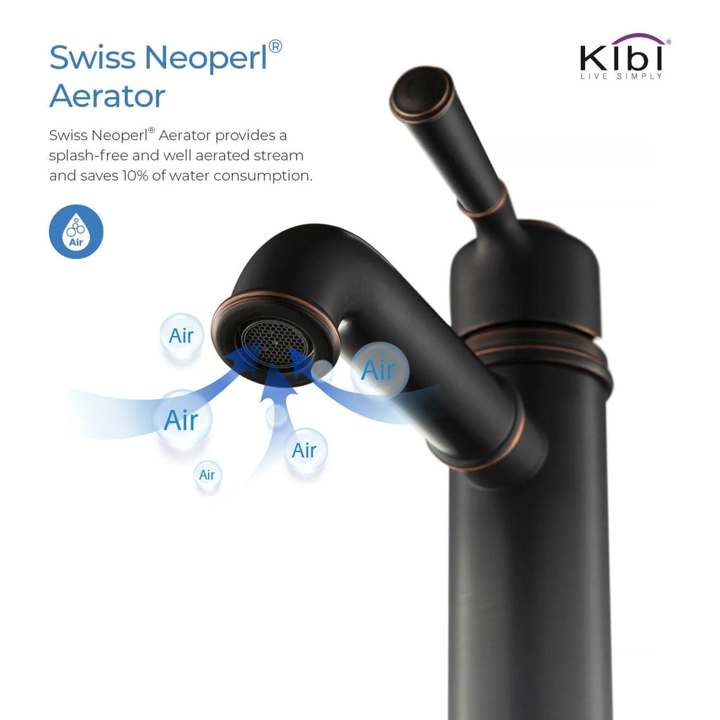 Oil Rubbed Bronze Single Hole Bathroom Faucet G45363