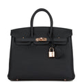 Birkin 25 Caban Togo Rose Gold Hardware D42057