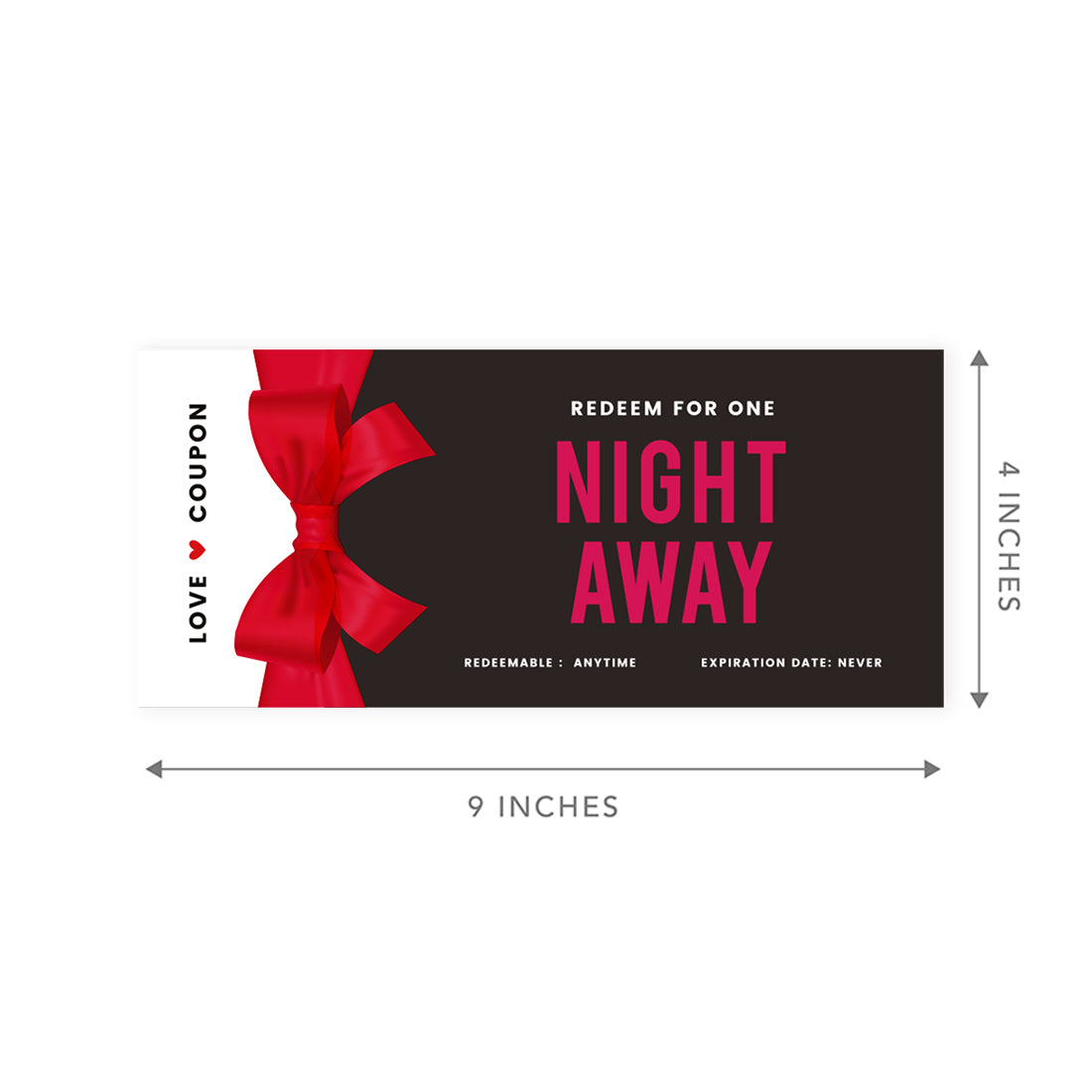 16-Pk Red Bow Coupons U6189
