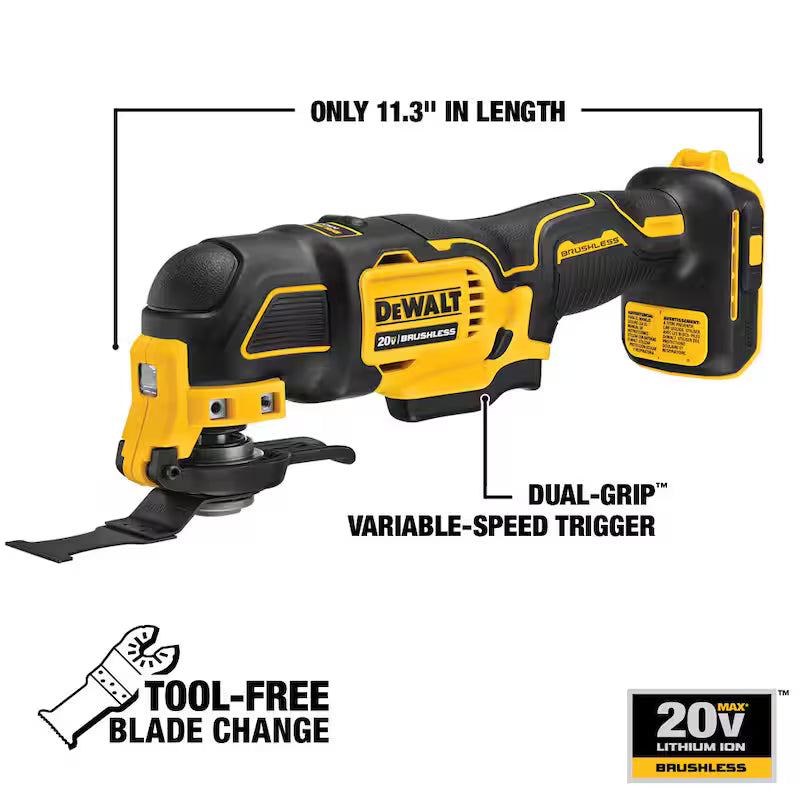 Cordless Brushless Oscillating Multi Tool with 2.0Ah Battery and Charger L807