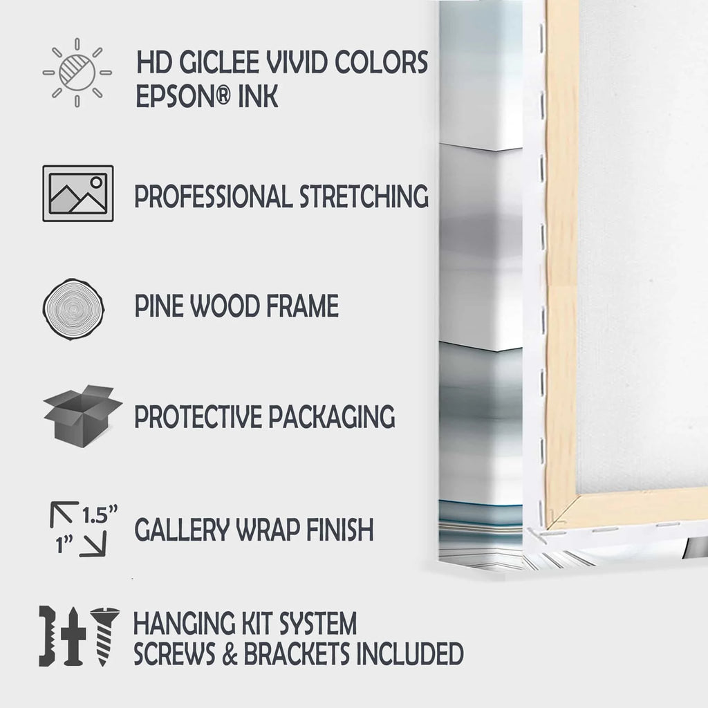 3 Piece Graphic Art on Wrapped Canvas Set W225851