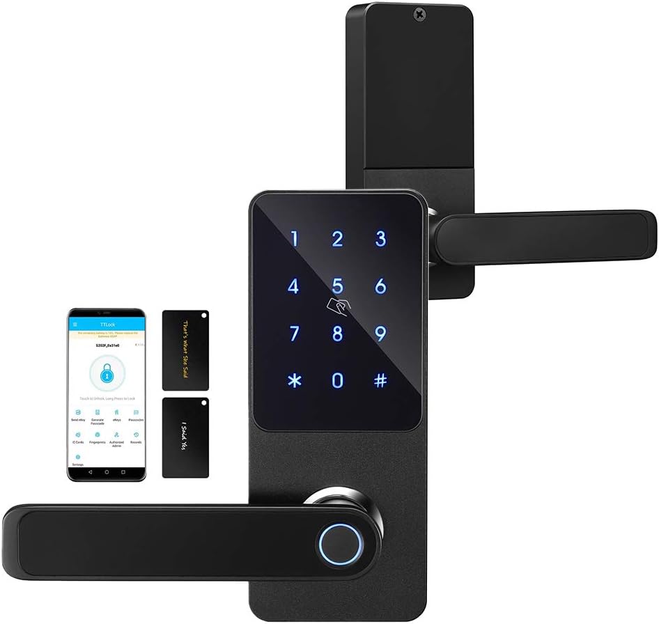 Smart Lock with Fingerprint Scanner and Keypad P332