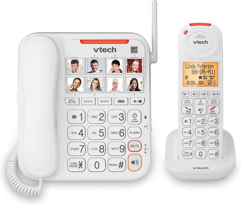 Amplified Corded/Cordless Phone with Answering Machine K3437