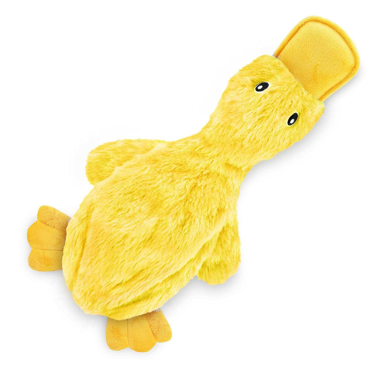 Crinkle Dog Toy No Stuffing Duck with Soft Squeaker K9655
