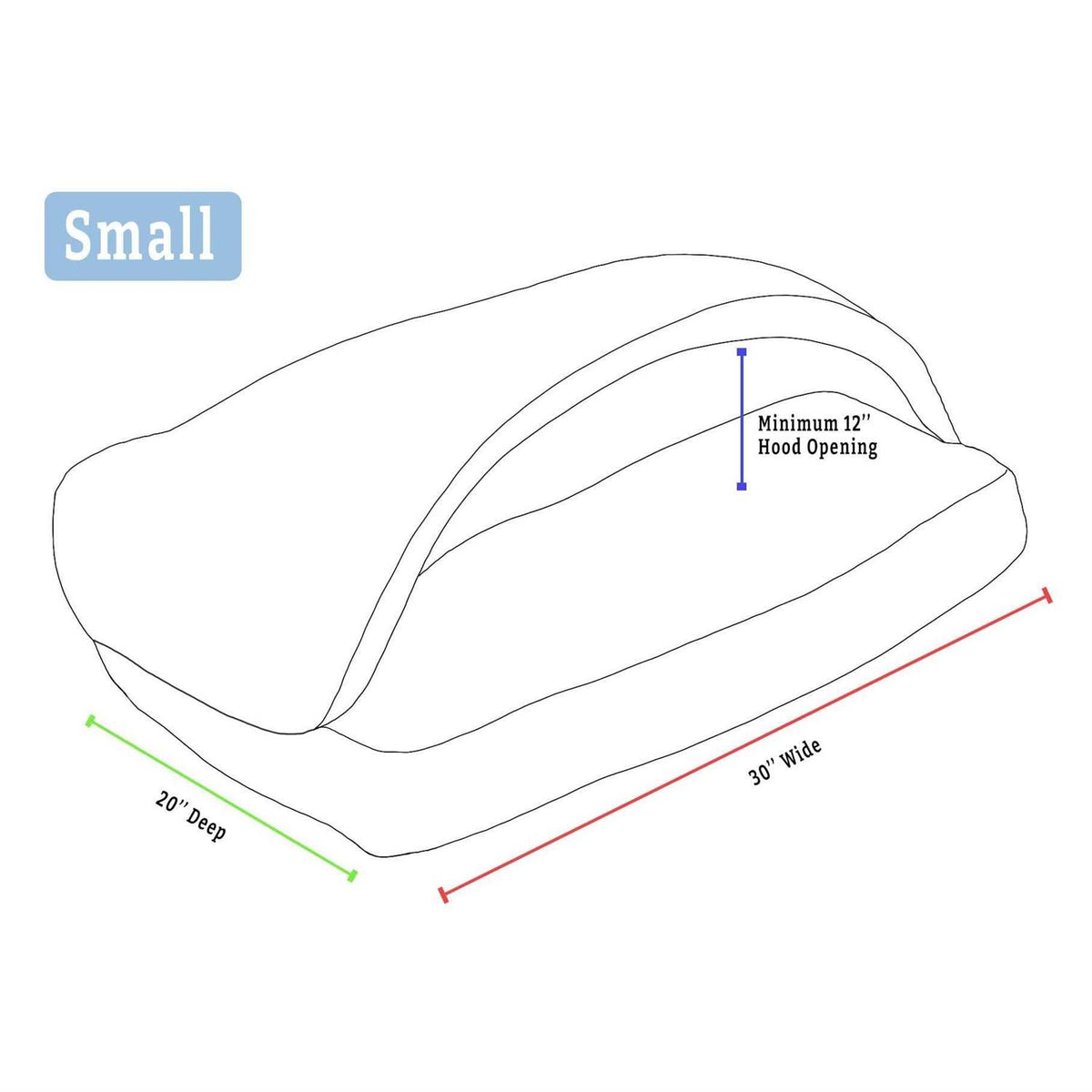 Cozy Cave Rectangle Pet Bed R582