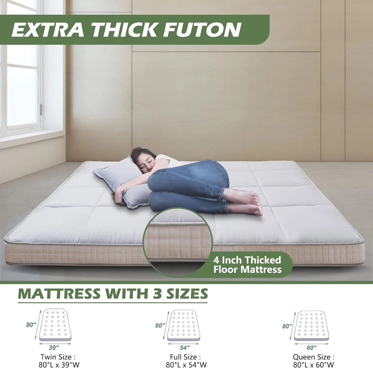 Japanese Floor Futon Mattress J45023