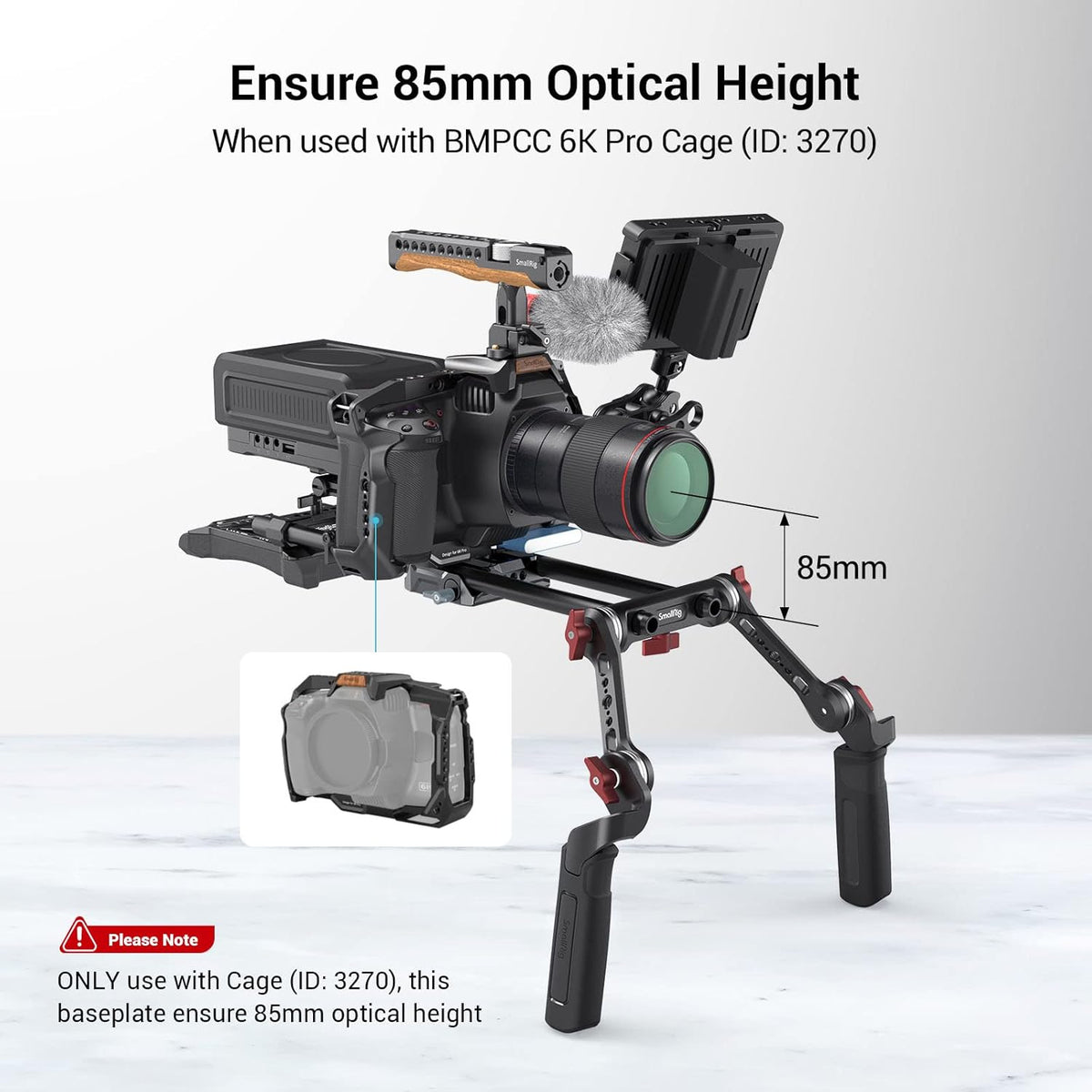 Universal LWS Baseplate with Dual 15mm Rod Clamp Q1237