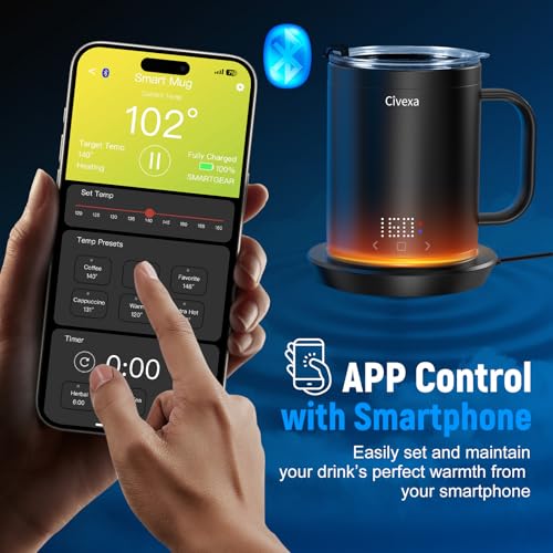 14 Oz Rechargeable Self Heating Coffee Mug J144942