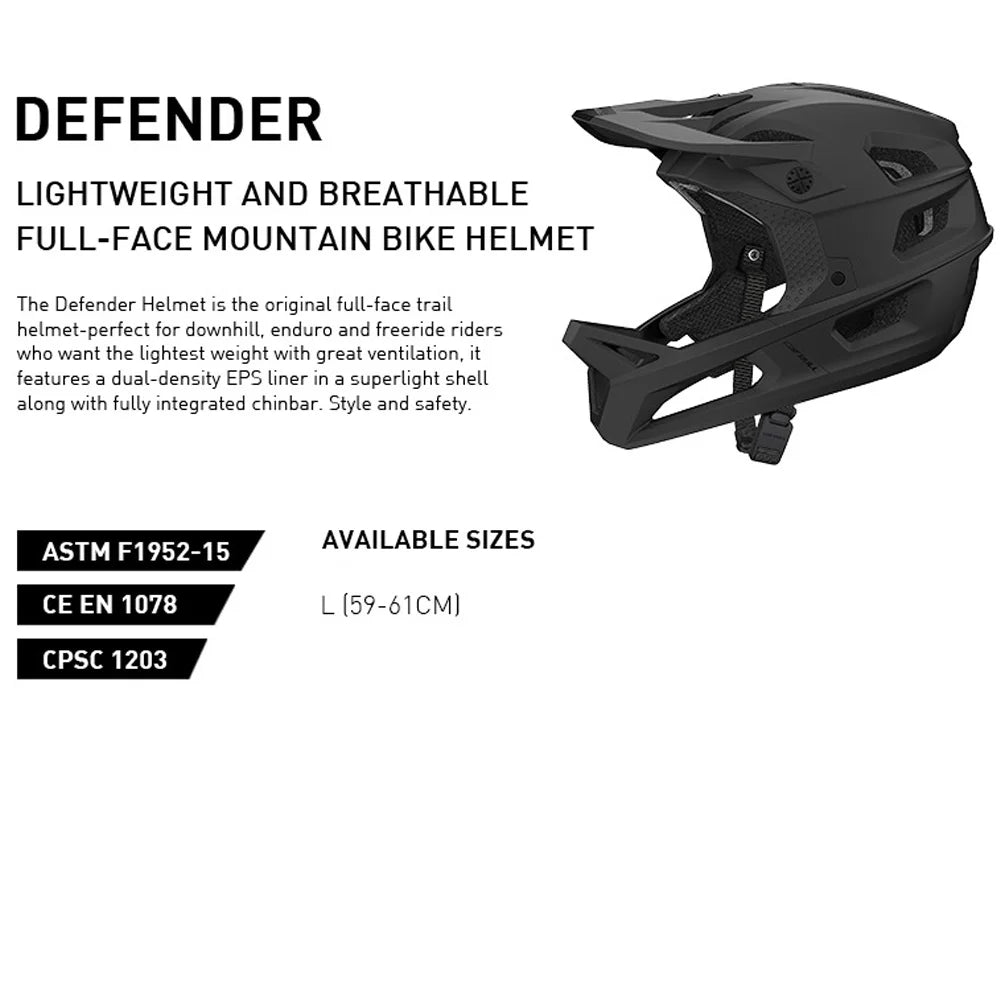 Full Face Trail MTB Cycling Helmet with Adjustable Visor A332248