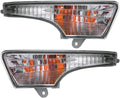 Chrome Housing Park Signal Lights Compatible with Nissan Altima 2013-2015 4 Door Sedan Pack of 2 A7840