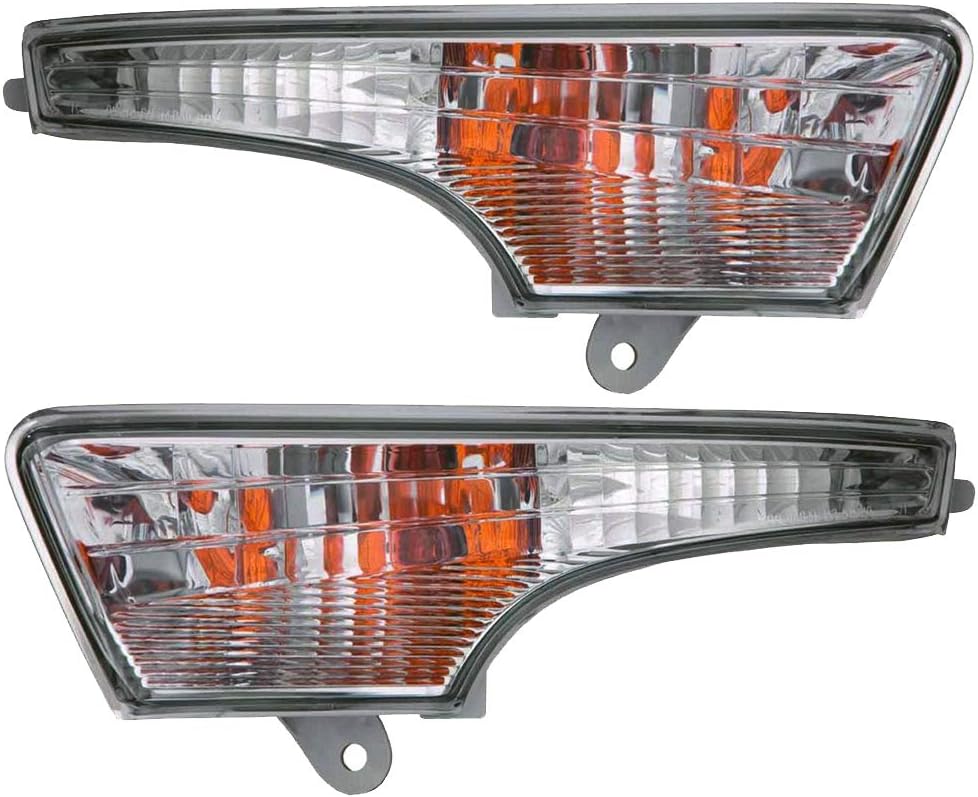 Chrome Housing Park Signal Lights Compatible with Nissan Altima 2013-2015 4 Door Sedan Pack of 2 A7840